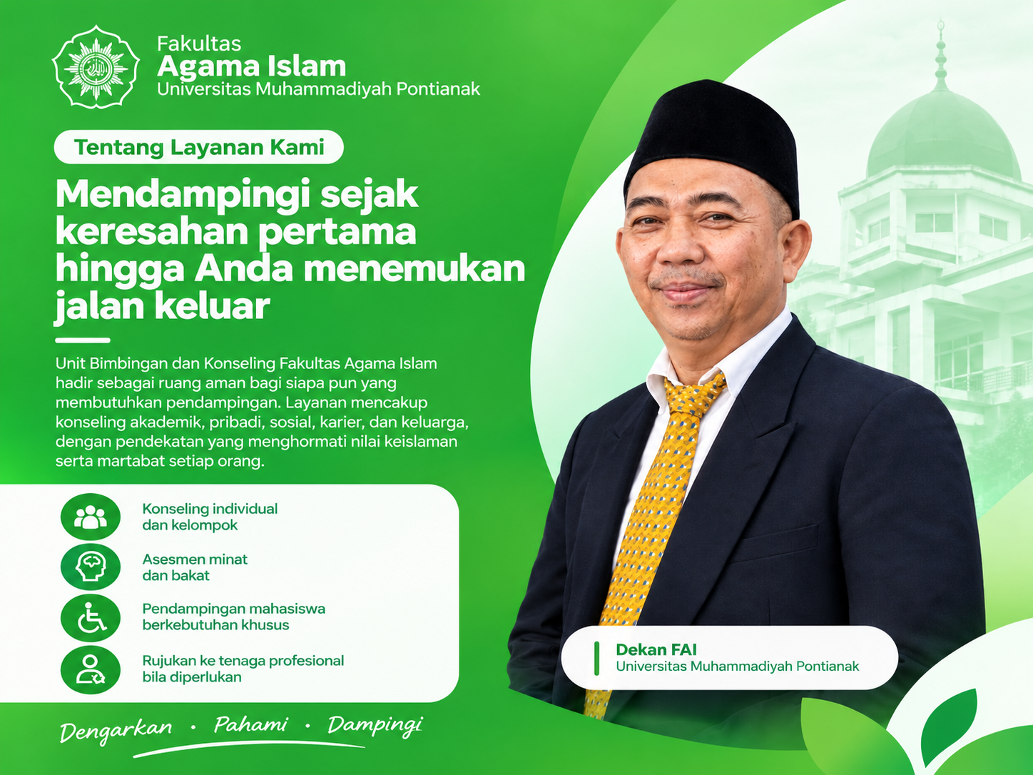 Suasana layanan bimbingan konseling FAI