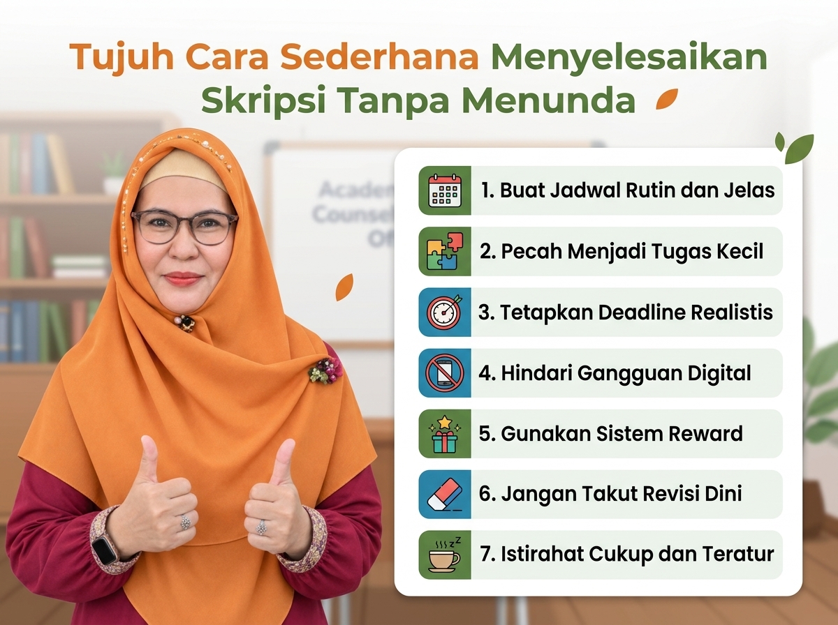 Tujuh Cara Sederhana Menyelesaikan Skripsi Tanpa Menunda